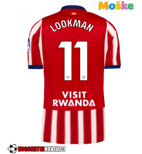 Moške Nogometnih dresov Atletico Madrid Ademola Lookman #11 Domači 2026-27 Kratki rokavi Moške Nogometnih dresov Atletico Madrid Ademola Lookman #11 Domači 2026-27 Kratki rokavi